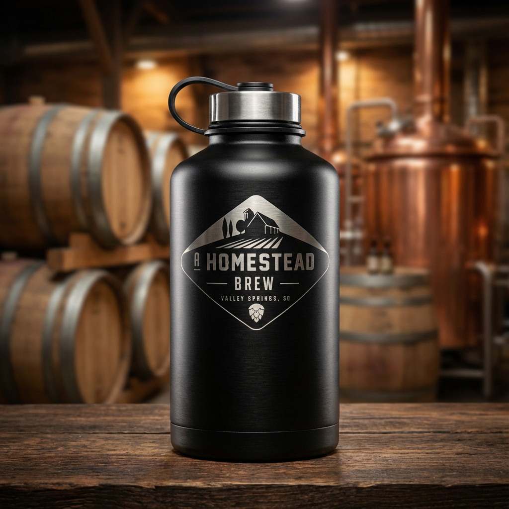 64 Ounce Stainless Steel Growler – A Homestead Brew