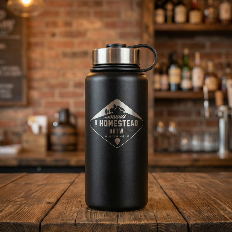 32 Ounce Stainless Steel Growler